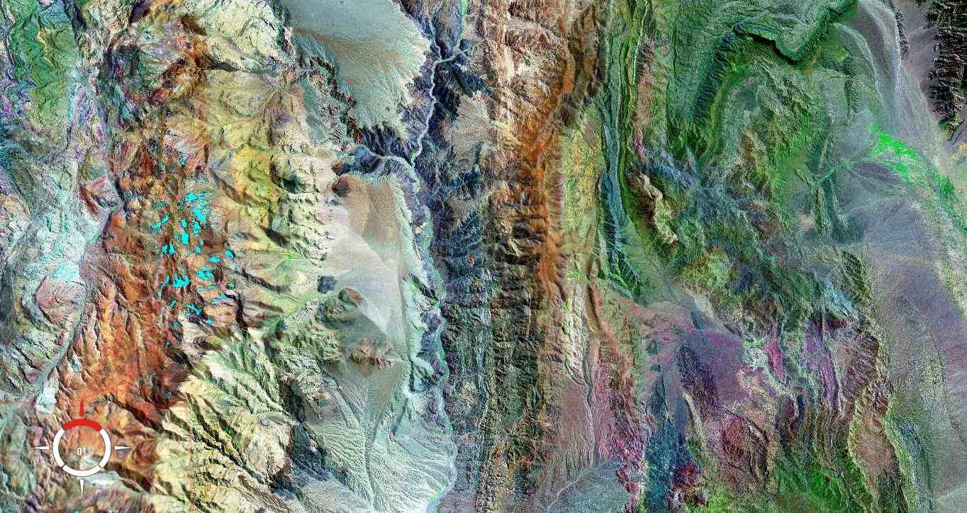 DETALLE PRECORDILLERA NORTE (SIERRA LA PUNILLA -RIO BLANCO-COLANGUIL)